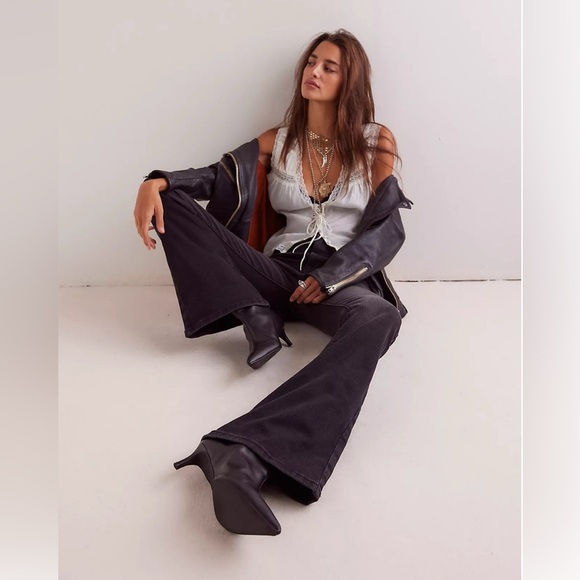 We The Free Charcoal Wide Leg Jeans size 25 - Picture 2 of 13